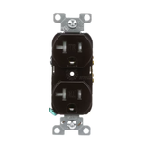 Eaton 20-Amp 125-volt Tamper Resistant Commercial Duplex Outlet, Brown