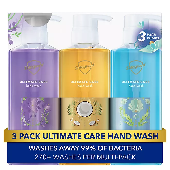 Safeguard Ultimate Care Hand Soap, Variety Pack, (15.5 oz., 3-Pack)