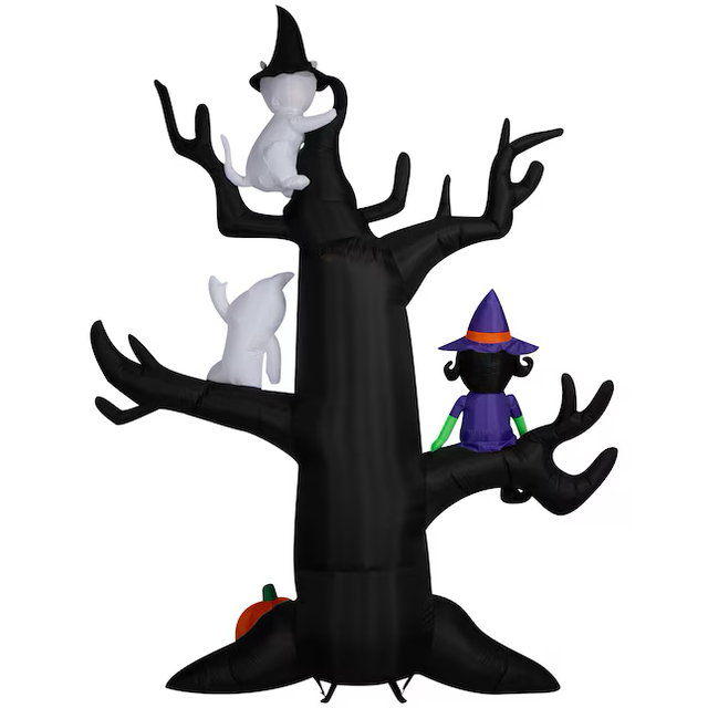 Árbol inflable de Halloween con luces LED de 9,5 pies de Haunted Living