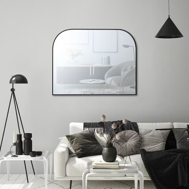 Origin 21 40-in W x 30-in H Black Framed Wall Mirror