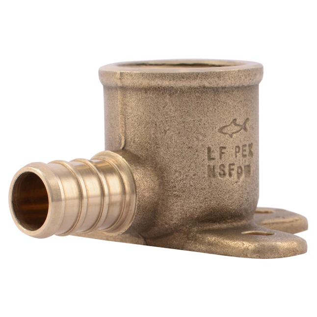 SharkBite 3/4-in PEX Crimp x 1/2-in FNPT Brass 90-Degree Female Drop Ear Elbow