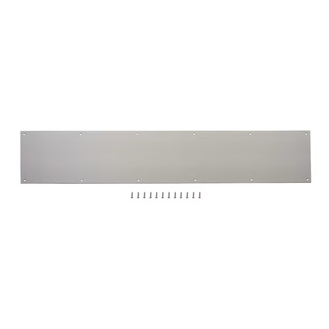 RELIABILT 8-in W x 34-in H Kick Plate (Satin Nickel)