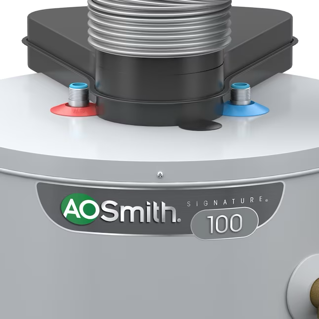 A.O. Smith Signature 100 50-Gallon Tall 6-year Warranty 40000-BTU Direct Vent Natural Gas Water Heater