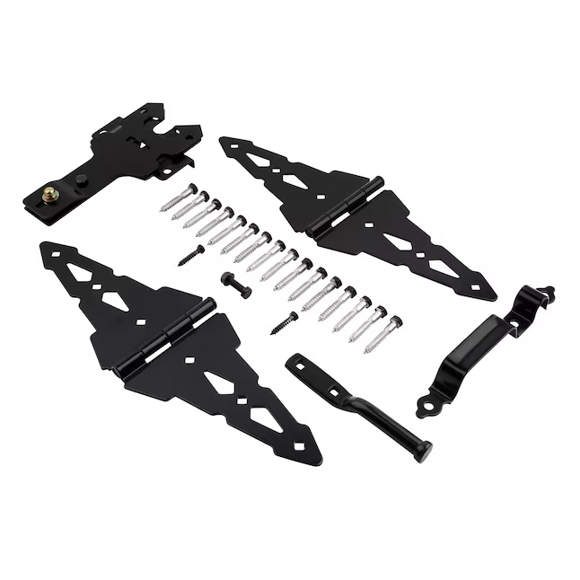 National Hardware 8-in Black Gate Hardware Kit