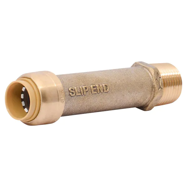 SharkBite 1 in. x 1 in. MNPT Brass Push Slip Male Adapter