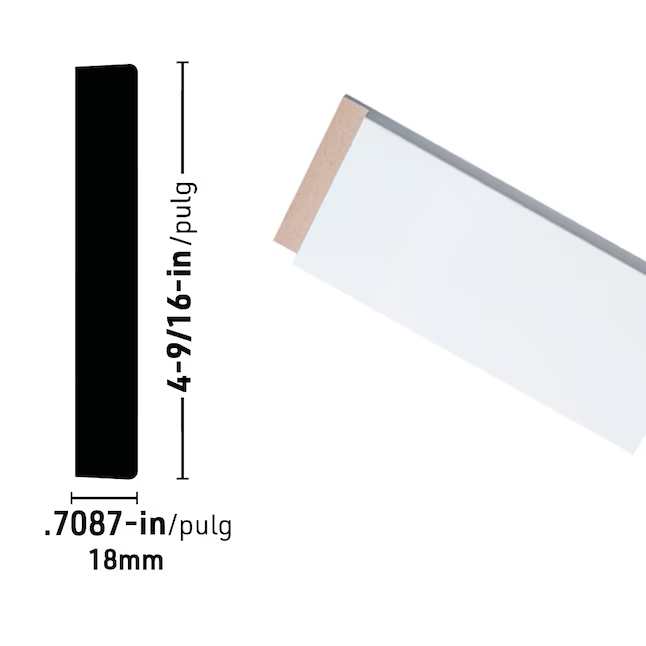 RELIABILT 11/16-in x 4-9/16-in x 6-ft 9-in Primed MDF 201685 Door Jamb