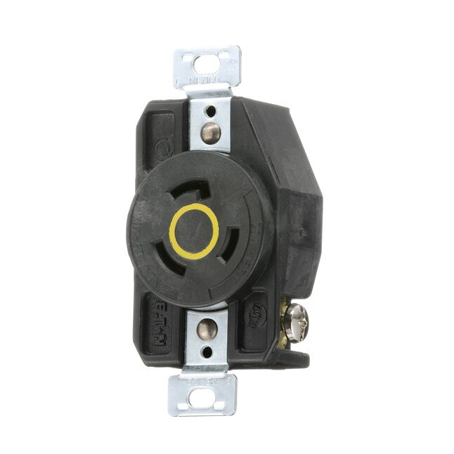 Eaton Arrow Hart 20-Amp 125-volt Industrial Duplex Outlet, Yellow