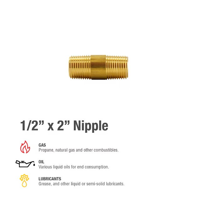 Proline Series 1/2-in x 1/2-in Threaded Male Adapter Nipple Fitting