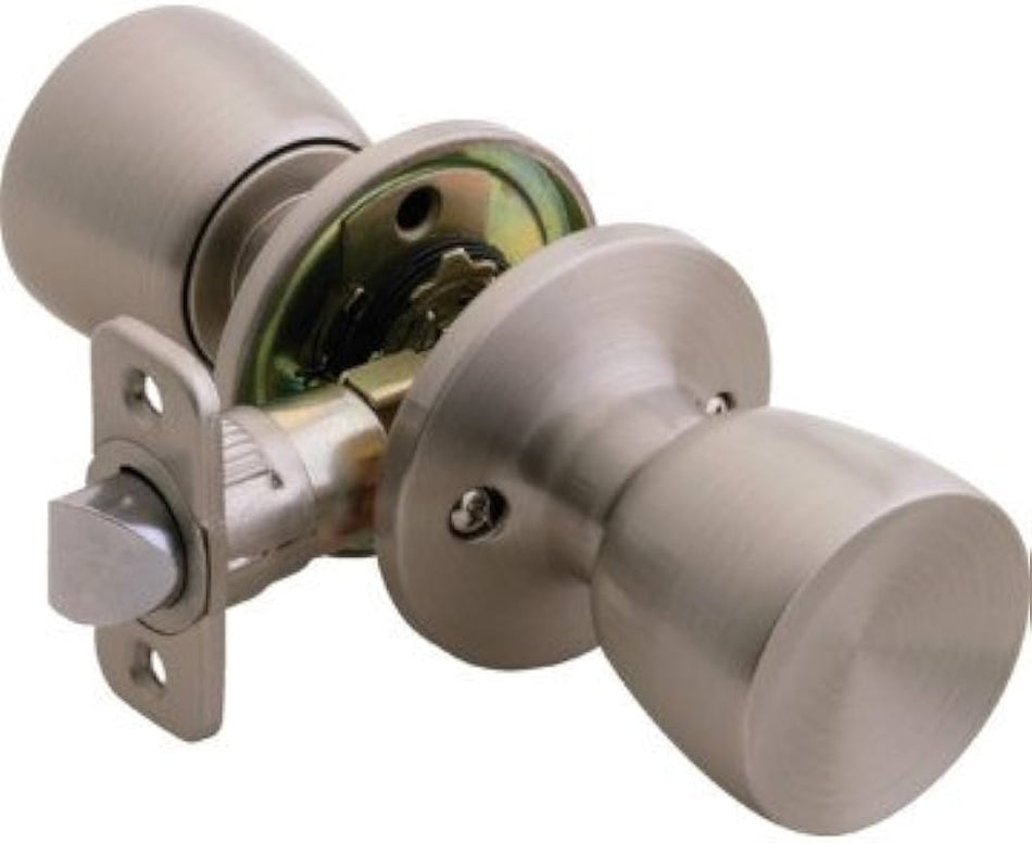 Shield Security Tulip Knob Satin Nickel Passage Lockset