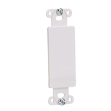 Eaton 1-Gang Specialty Size White Plastic Indoor Blank Wall Plate