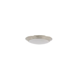 Project Source 1-Light 7.4-in Brushed Nickel LED Flush Mount Light (2-Pack)