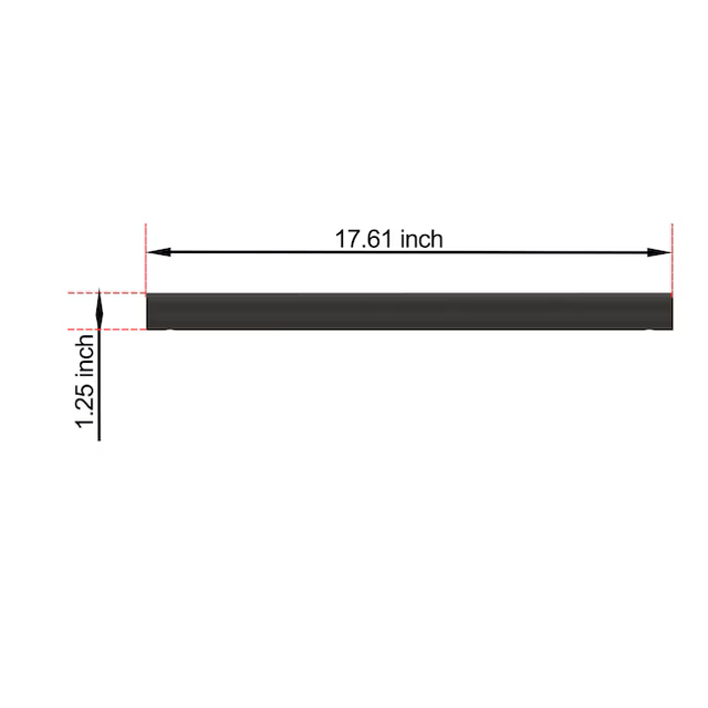 Barra de apoyo para pared Townley de 16 pulgadas de bronce frotado con aceite de Allen + Roth, compatible con ADA (capacidad de peso de 500 lb)