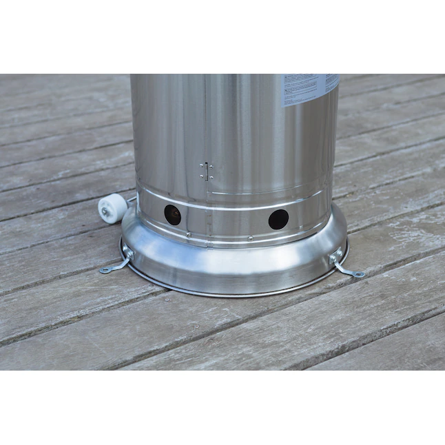 Style Selections 48000-BTU Stainless Steel Stainless Steel Floorstanding Liquid Propane Patio Heater