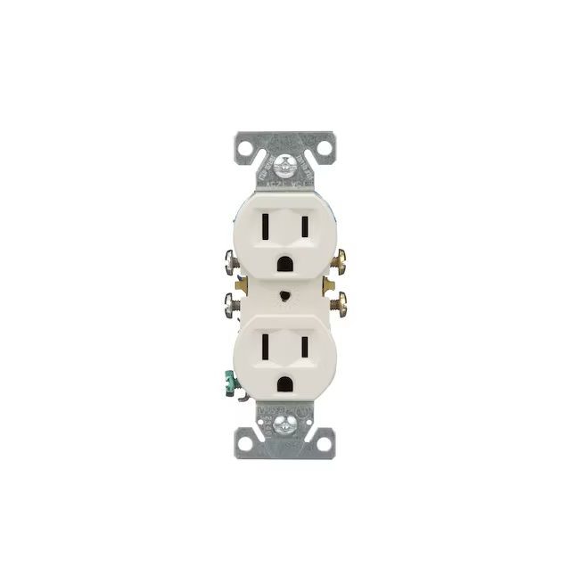 Eaton 15-Amp 125-volt Residential Duplex Outlet, Light Almond (10-Pack)