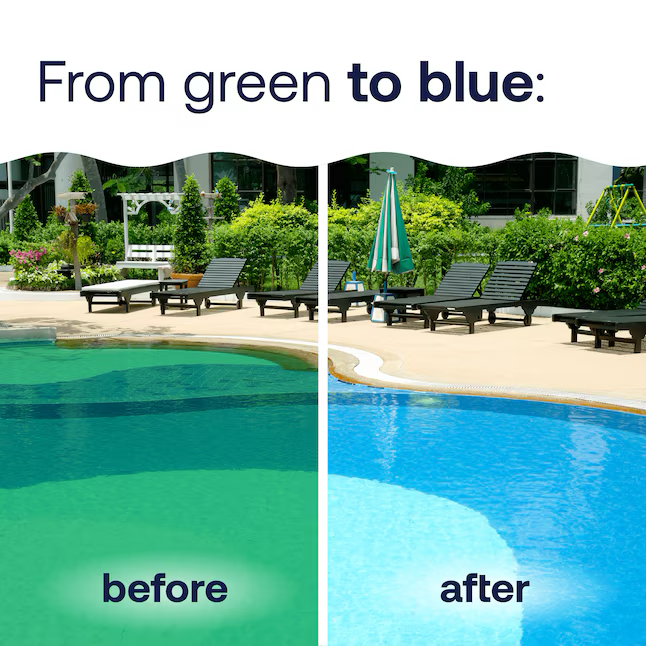 HTH Swimming Pool Advanced Green to Blue Shock, Cal Hypo Granular Shock, 115.2 oz. Bag - Transforms Pool from Green to Blue in 24 Hours