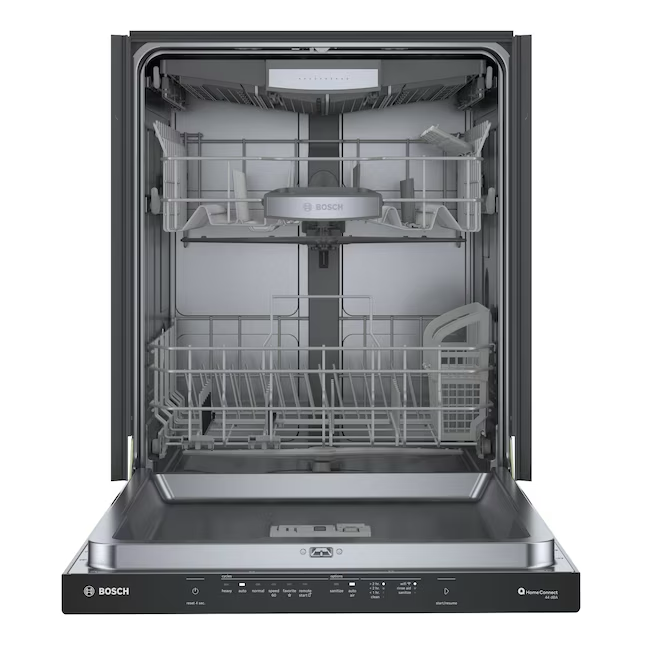 Bosch 500 Series Top Control 24-in Smart Built-In Dishwasher With Third Rack (Black) ENERGY STAR, 44-dBA