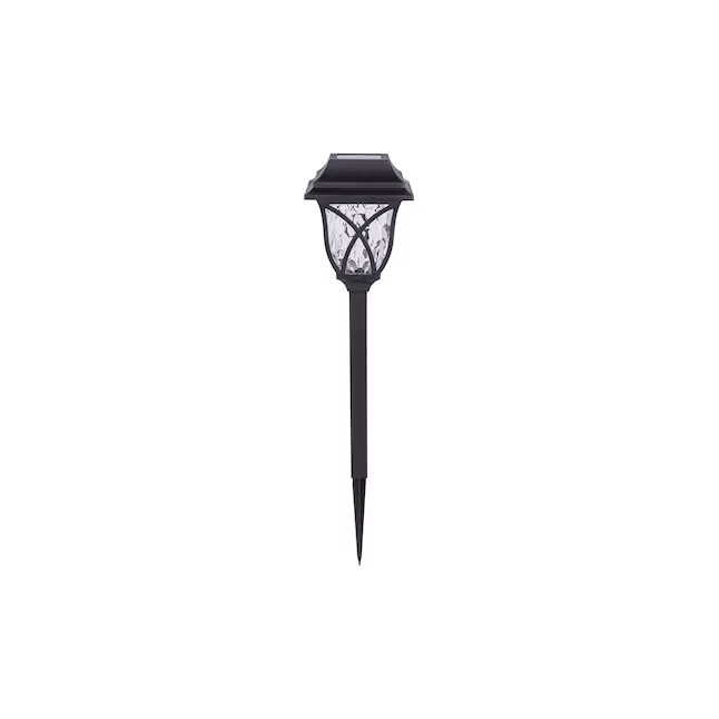 Harbor Breeze Luz LED solar para senderos para exteriores, 5 lúmenes, color negro (3500 K)