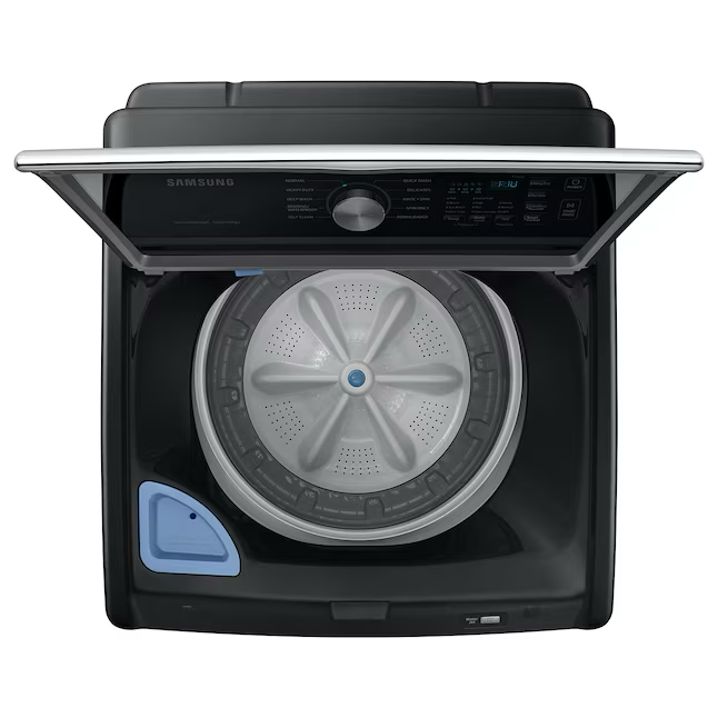 Samsung 4.7-cu ft High Efficiency Impeller Smart Top-Load Washer (Brushed Black)