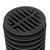 NDS 4 in. Round Drainage Grates for Pipes and Fittings 1-1/2-in L x 4-1/2-in W x 3-in or 4-in dia Grate (Black)