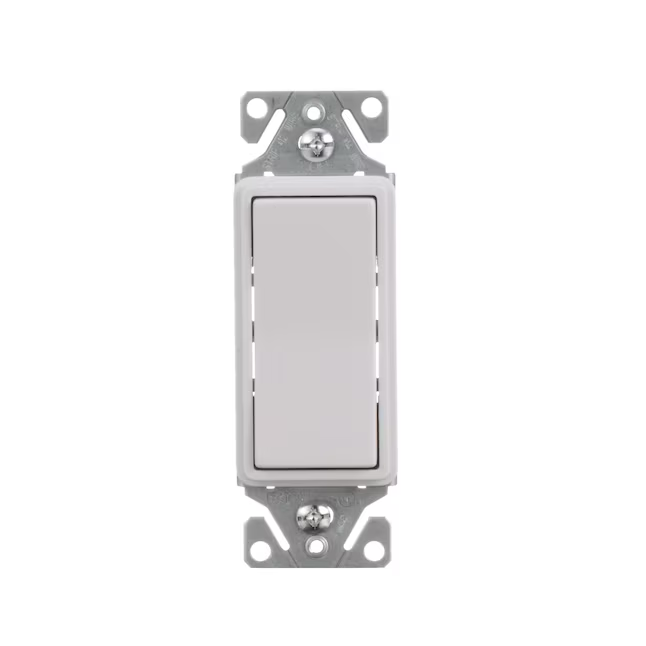 Eaton 15-Amp 3-Way Illuminated Rocker Light Switch, White