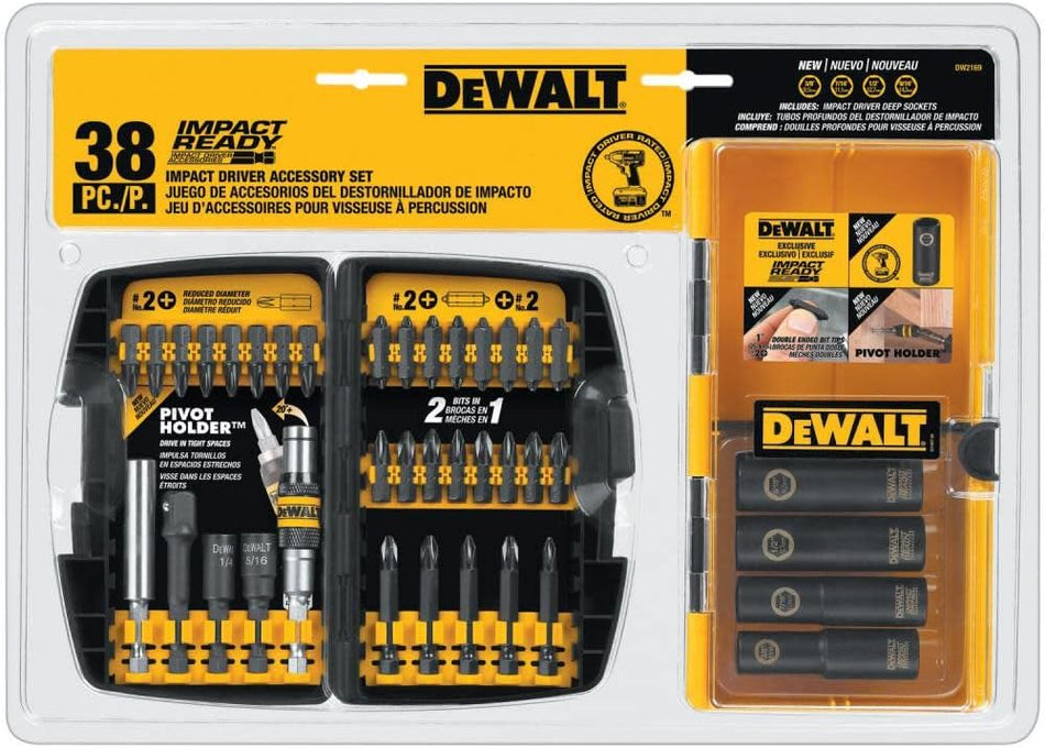 DeWalt Impact Driver Bit Set, 38-Piece (DW2169)