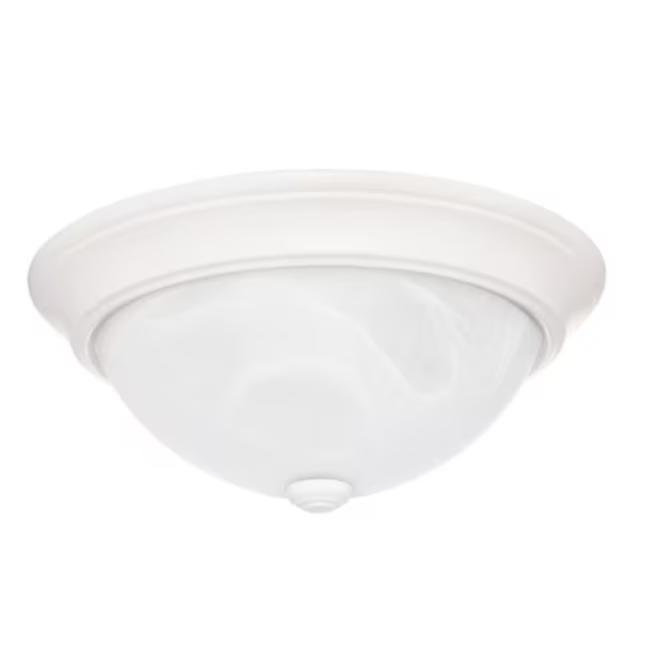 Project Source 2-Light 13-in White LED Flush Mount Light (2-Pack)