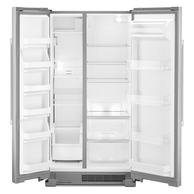 Maytag 24.9-cu ft Side-by-Side Refrigerator (Fingerprint Resistant Stainless Steel)