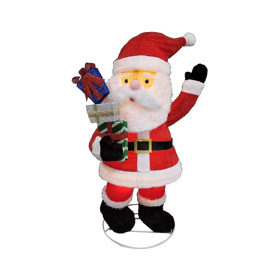 Holiday Living 4-ft LED Pop Up Santa with Gifts Decoration