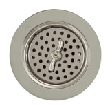 EZ-FLO 4-in Polished Chrome Brass Rust Resistant Strainer with Lock Mount Included