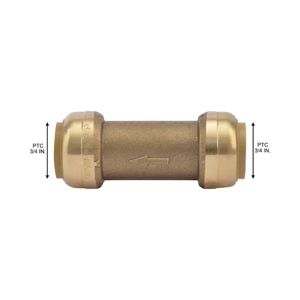 SharkBite 3/4 in. x 3/4 in. Push-to-Connect Brass Check Valve