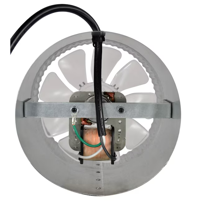 Ventilador de conducto axial de acero galvanizado de 250 CFM de diámetro con inductor SUNCOURT