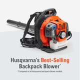 Husqvarna 150BT 51-cc 2-cycle 765-CFM 270-MPH Gas Backpack Leaf Blower