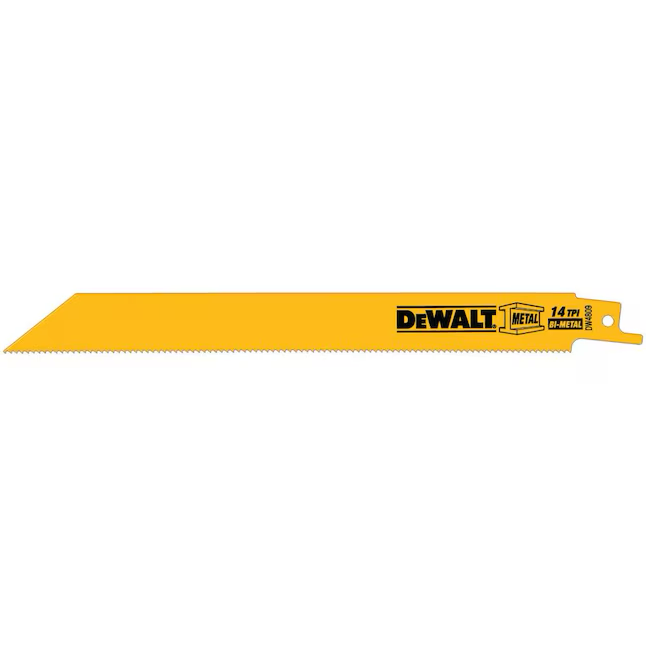 DEWALT Bi-metal 8-in 14 Tpi Metal Cutting Reciprocating Saw Blade (5-Pack)