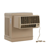 Essick Air 2800-CFM Enfriador evaporativo de ventana para exteriores de 2 velocidades para 600 pies cuadrados (motor incluido)