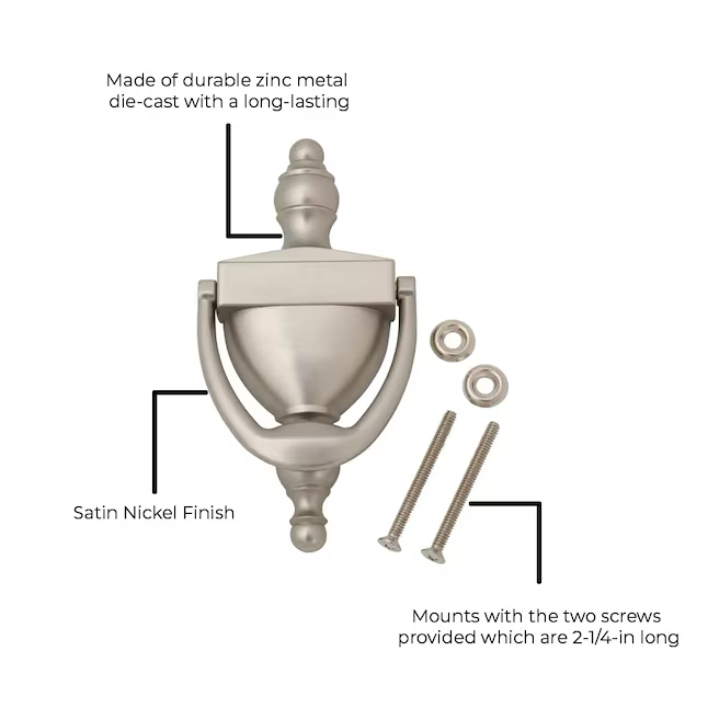 RELIABILT 6-5/16-in Satin Door Knocker