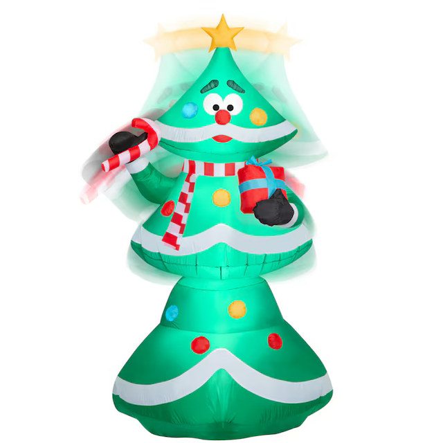 Holiday Living 6.5-ft LED Animated Christmas Tree Christmas Inflatable