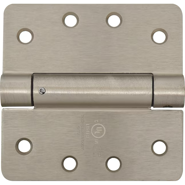 RELIABILT 4-in H x 1/4-in Radius Satin Nickel Spring Interior Door Hinge