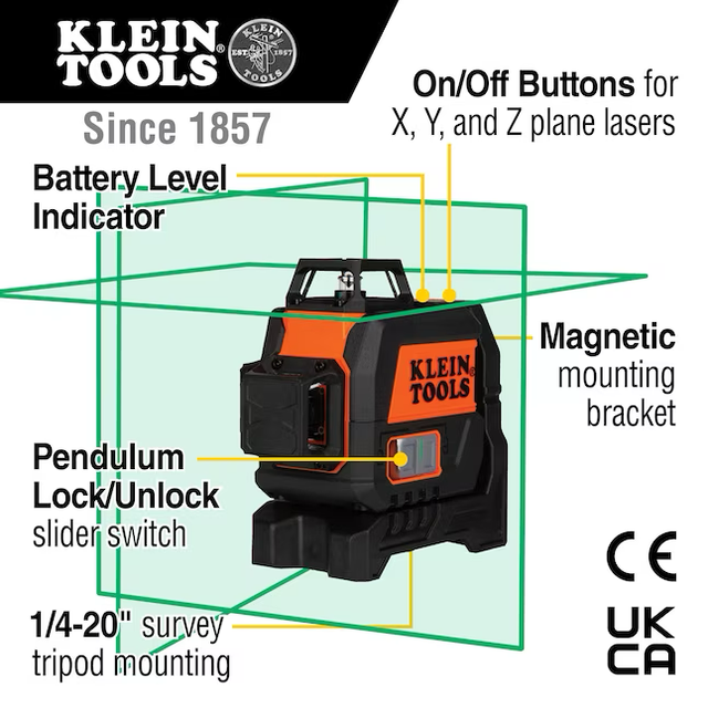 Klein Tools Green Compact Planar Laser Level