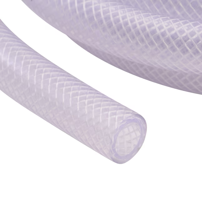 EZ-FLO 1/2-in ID x 10-ft Reinforced PVC Clear Reinforced Braided Vinyl Tubing