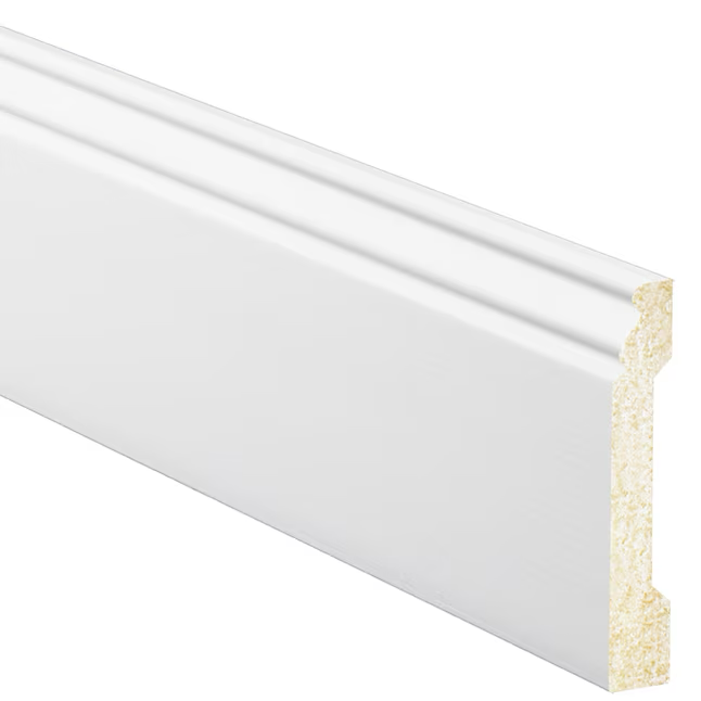 Inteplast Group Building Products 9/16-in x 3-15/16-in x 8-ft Traditional Finished Polystyrene Baseboard Moulding