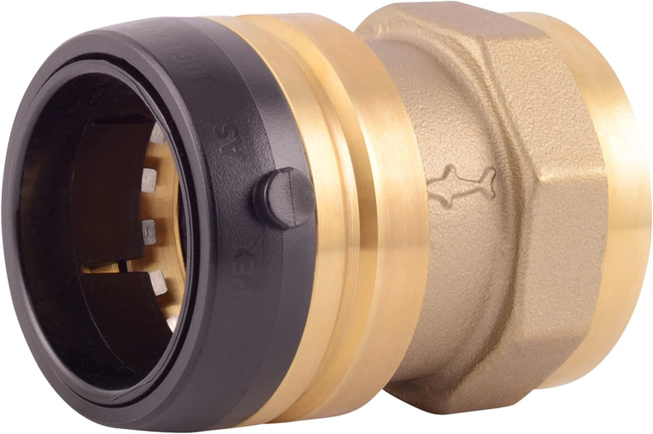 SharkBite 1-1/2 in. x 1-1/2 in. FNPT Brass Push Female Adapter