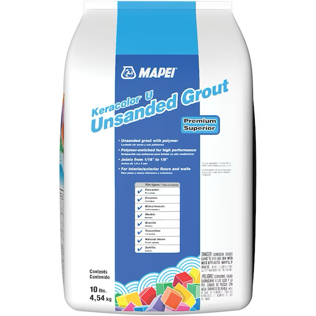 MAPEI Keracolor White #5000/Eggshell #5220 Unsanded Grout (10-lb)