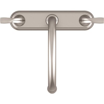 Seasons Raleigh - Grifo de cocina con cuello de cisne y doble manija (acero inoxidable)