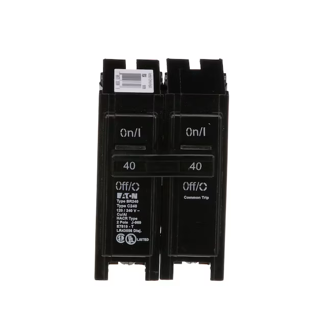 Eaton Type BR 40-Amp 2-Pole Standard Trip Circuit Breaker