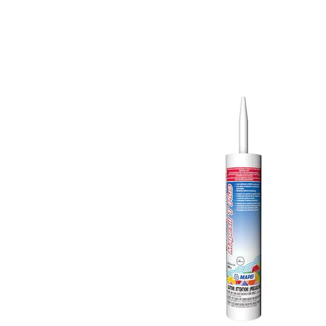 MAPEI Mapesil T Plus Masilla de silicona blanca pura #5117 de 10.1 oz