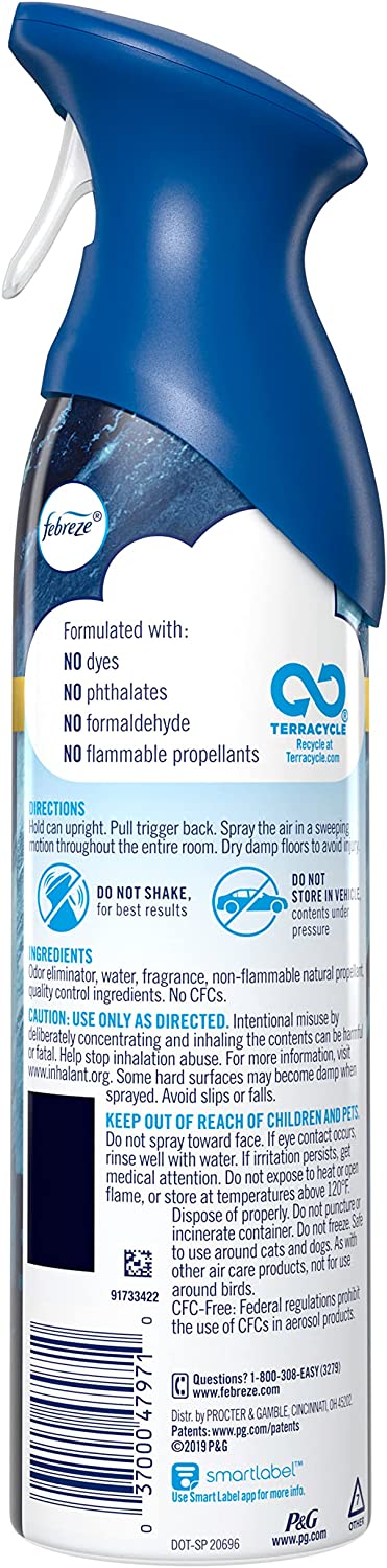 Febreze Odor-Fighting Air Freshener, Ocean, 8.8 fl oz