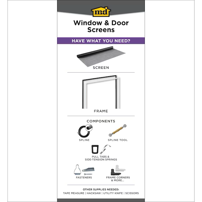 M-D 8-in Plastic Screen Rolling Tool