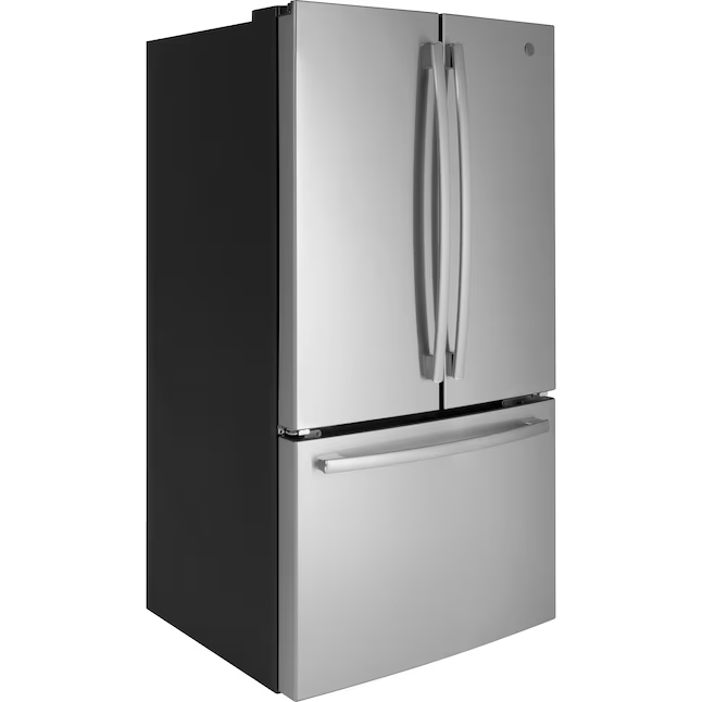 GE 27-cu ft French Door Refrigerator with Ice Maker and Water dispenser (Fingerprint-resistant Stainless Steel) ENERGY STAR