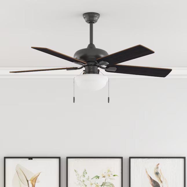 Harbor Breeze Caratuk River 52-in Bronze Indoor Ceiling Fan with Light (5-Blade)