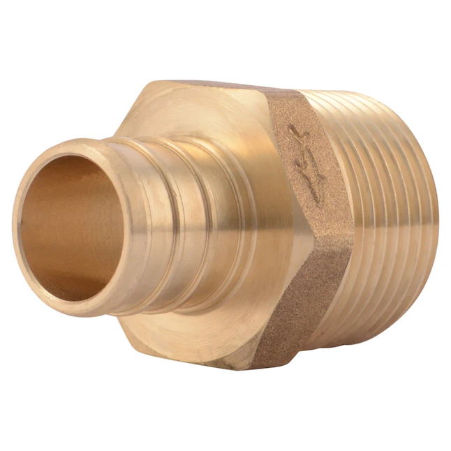 SharkBite 3/4-in PEX Crimp x 3/4-in MNPT Brass Male Adapter